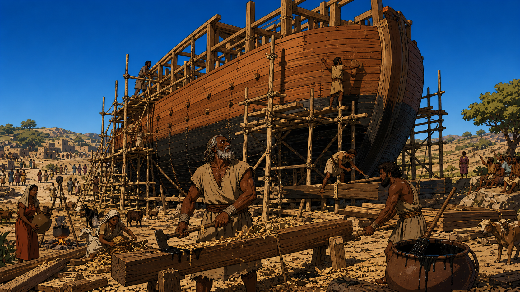 Noah Building the Ark